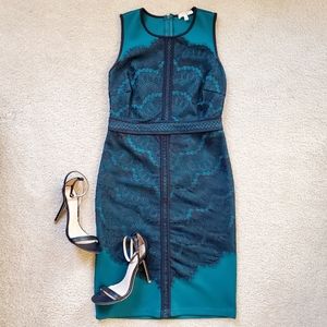 Holiday Dress - Lace Sheath Cocktail Dress